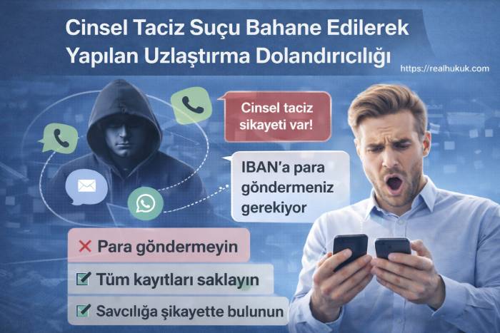 Cinsel Taciz İddiasıyla Uzlaştırma Dolandırıcılığı Nedir? Nasıl Anlaşılır? Cinsel Taciz İddiasıyla Uzlaştırma Dolandırıcılığı